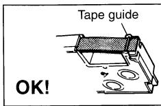 CASIO KL-100 - To load a tape cartridge - 3