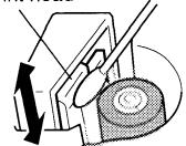 CASIO KL-100 - To clean the printer head and roller - 1