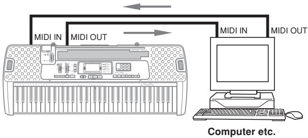 CASIO LK-100 - MIDI Connections - 1