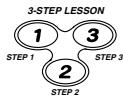 CASIO LK-42 - Press the STEP 2 button. - 1