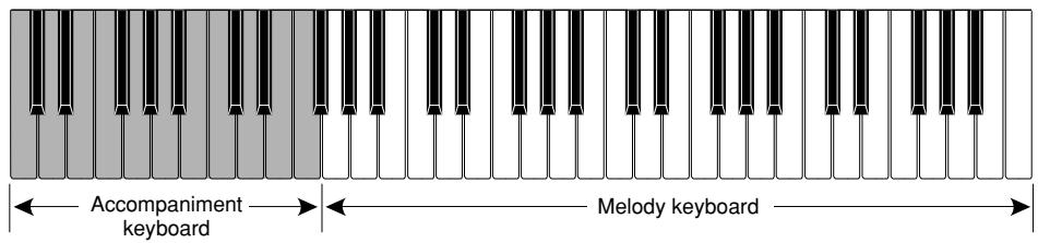 CASIO LK-42 - About the accompaniment keyboard - 1