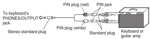 CASIO LK-93TV - Connection Example - 1