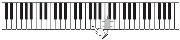 CASIO LK-93TV - If you selected lesson Step 1 - 1