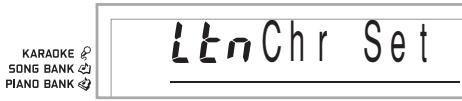 CASIO LK-93TV - To specify the TV display alphabet - 1