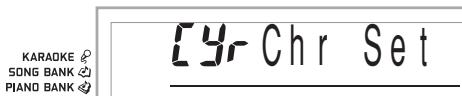 CASIO LK-93TV - To specify the TV display alphabet - 2