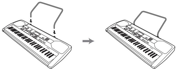 CASIO LK-93TV - *1 Attaching the Score Stand - 1