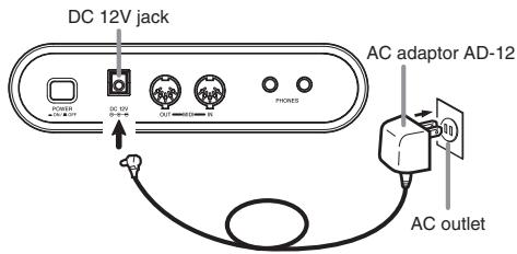 CASIO PS-20 - Using the AC Adaptor - 1