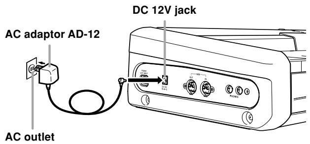CASIO PX-110 - Specified AC Adaptor: AD-12 - 1