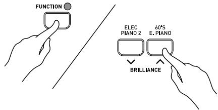 CASIO PX-310 - Adjusting the Brilliance of a Tone - 1