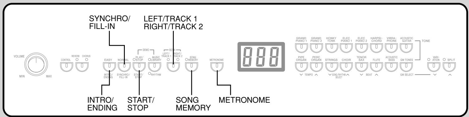 CASIO PX-500L - SONG MEMORY Button Operation - 2