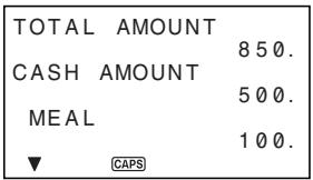 CASIO SF-4990 - To calculate expense totals for a specific period - 3