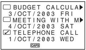 CASIO SF-4990 - About the To Do list - 1