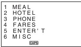 CASIO SF-4990 - To edit labels - 2