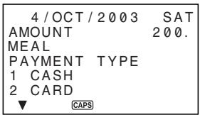 CASIO SF-4990 - To input Expense Mode data - 1