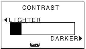 CASIO SF-4990 - To adjust the display contrast - 1
