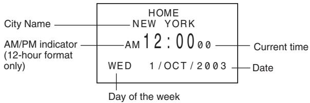 CASIO SF-4990 - Home Time Display - 1