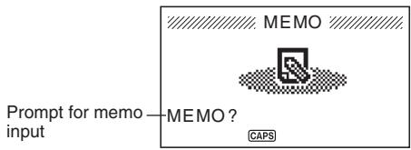 CASIO SF-4990 - Enter the Memo Mode. - 1