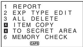 CASIO SF-4990 - To edit labels - 1