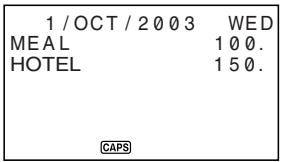 CASIO SF-6990 - Index Display - 1