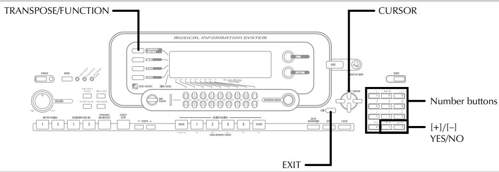 CASIO WK-3000 - To use the keyboard settings menu - 3