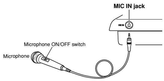 CASIO WK-3000 - Using the microphone jack (WK-3100 only) - 4