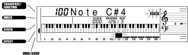 CASIO WK-3000 - To correct mistakes while step recording - 1