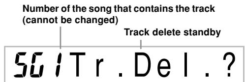 CASIO WK-3000 - To delete a specific track - 1