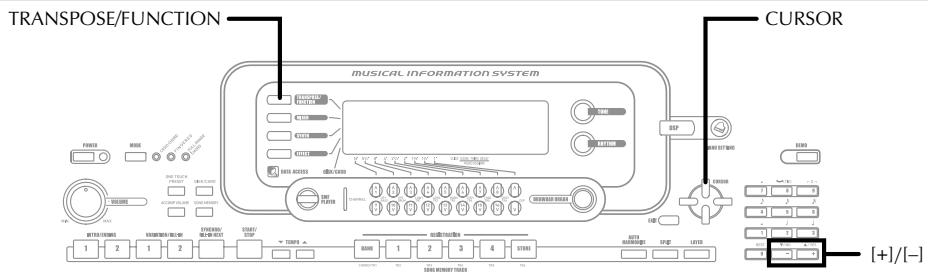 CASIO WK-3000 - Keyboard Settings - 1