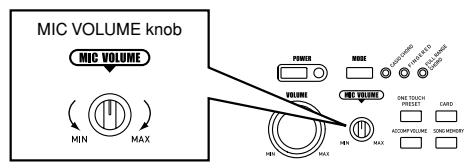 CASIO WK-3000 - Using the microphone jack (WK-3100 only) - 5