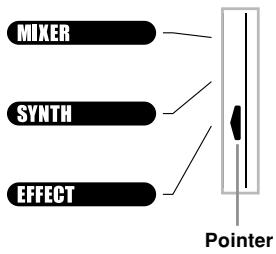 MIXER SYNTH EFFECT Pointer