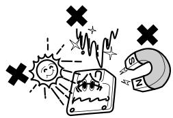 Illustration showing a person reacting to a phone screen with warning symbols and a phone, surrounded by stars and a lightning bolt.