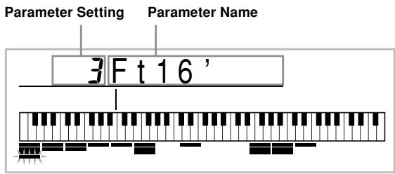 Parameter Setting Parameter Name 3 F t 1 6'