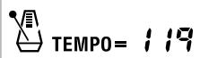 CASIO WK-3500 - To adjust the tempo - 1