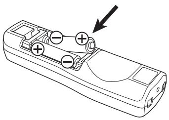 CASIO XJ-450 - To load remote controller batteries - 2