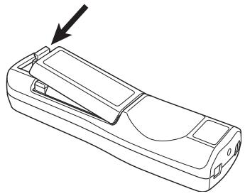 CASIO XJ-450 - To load remote controller batteries - 3