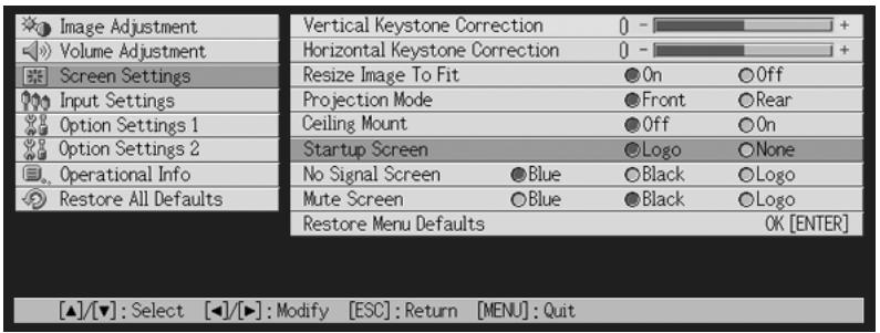 CASIO XJ-450 - Selection Type Sub-menu Item - 1