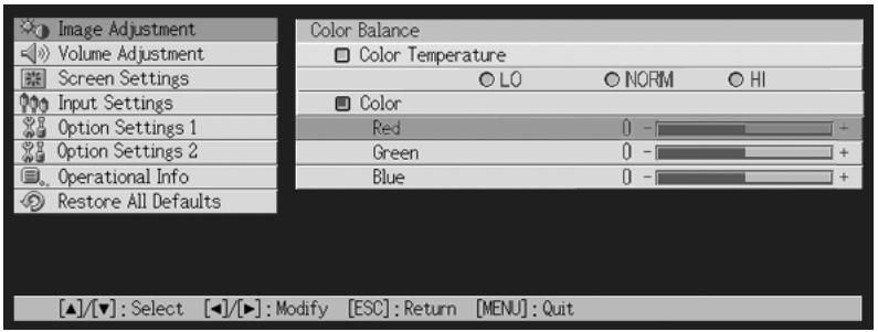 CASIO XJ-450 - Adjusting Color Balance by Adjusting Color Components - 1