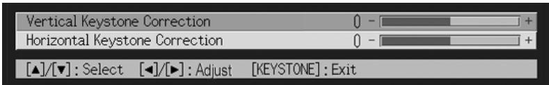 CASIO XJ-450 - Press the [KEYSTONE] key. - 1