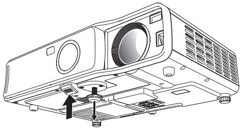 CASIO XJ-450 - To change the projector elevation angle - 1