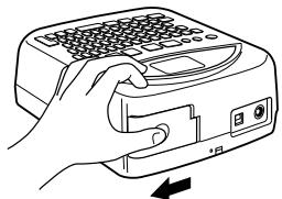 CASIO CW-75 - Pour permettre les piles en place dans l'imprimante - 1