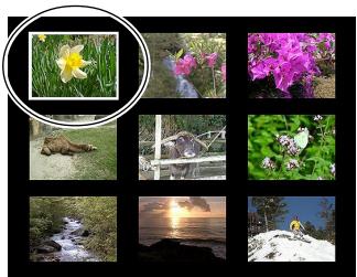 CASIO GV-10 - Selecting a Specific Image in the 9-image View - 1