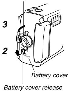 CASIO GV-20 - Inserting a Memory Card into the Camera - 1