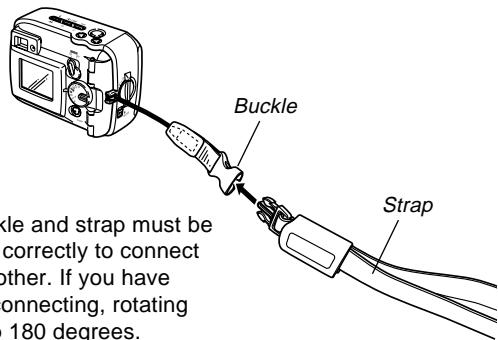 CASIO GV-20 - Attaching the Strap - 2