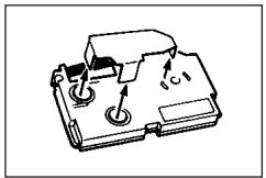 CASIO KL-60 - To load a tape cartridge - 2