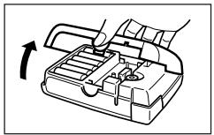 CASIO KL-60 - To load a tape cartridge - 1