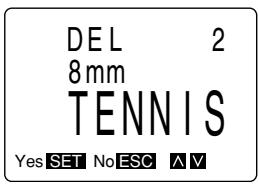 CASIO KL-7000 - To delete a preset layout label from memory - 5