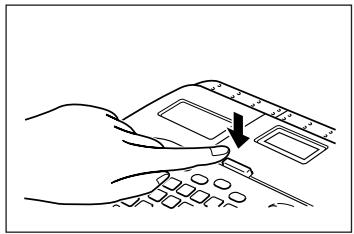 CASIO KL-7000 - To load a tape cartridge - 1