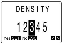 CASIO KL-7000 - To adjust the print density - 2