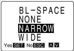 CASIO KL-7000 - To specify the block spacing - 2