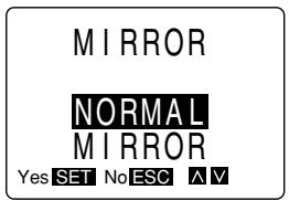 CASIO KL-7000 - To specify mirror image - 2